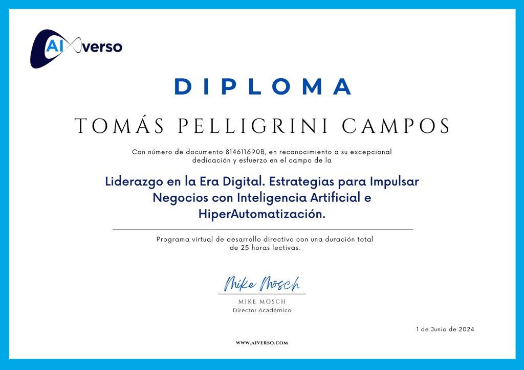 Liderazgo en la Era Digital. Estrategias para Impulsar Negocios con Inteligencia Artificial e HiperAutomatización.